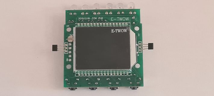 Leiterplatte mit LCD-Display E-TWOW
