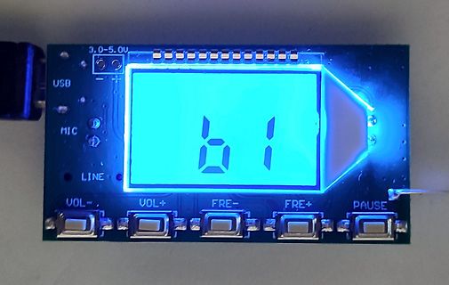 Leiterplatte mit LCD-Display und Tasten