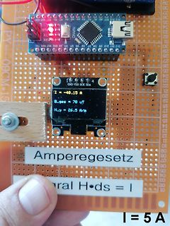 Arduino Nano Messaufbau mit OLED Display