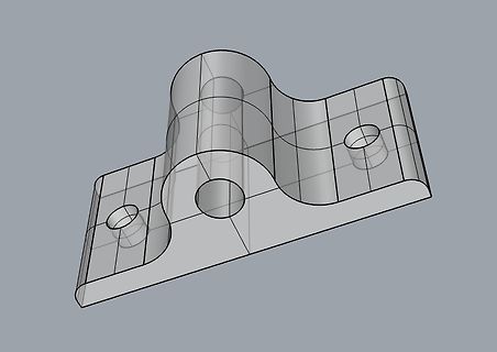 3D-CAD-Modell eines mechanischen Bauteils