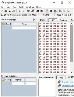 Screenshot der Software Docklight Scripting V2.4