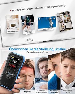 Werbeplakat für Strahlungsmessgerät
