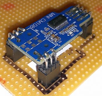 Mini CM108 Audio Modul auf Lochrasterplatine