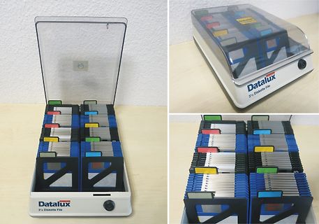 Datalux 3 1/2 Diskette File Box mit Disketten