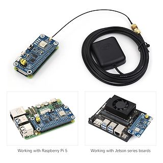 GPS-Modul mit Antenne und Erweiterungsboards