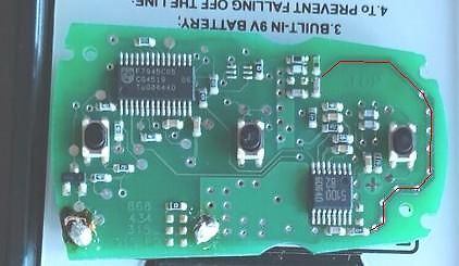 Foto einer Leiterplatte mit integriertem Mikrocontroller
