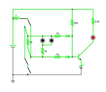 Schaltplan einer Transistor-Schaltung