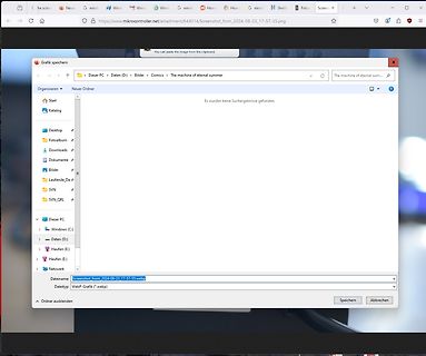 Windows Explorer Fenster mit Speicherdialog