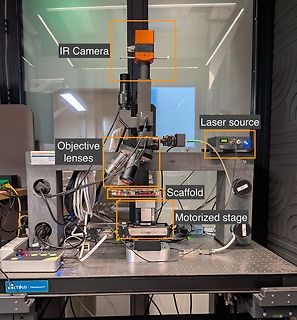 Aufbau eines optischen Messsystems mit IR-Kamera
