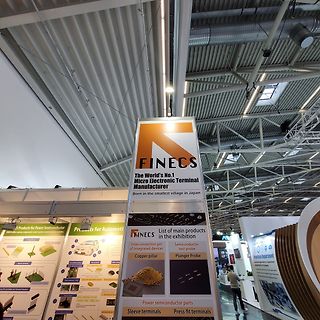 Messestand der Firma FINECS auf einer Fachmesse