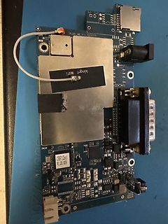 Leiterplatte mit WiFi-Modul und Anschlüssen
