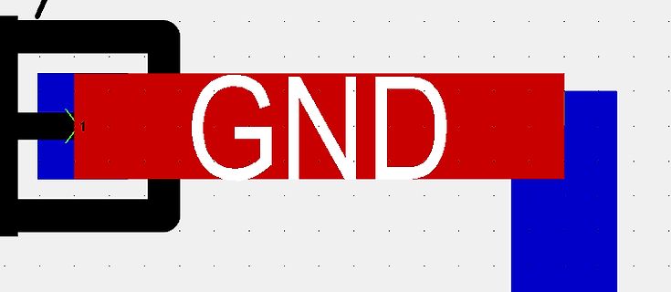 Ausschnitt eines PCB-Layouts mit GND-Netz