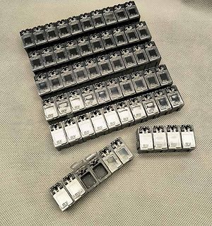 Reihe von RJ45 Netzwerkbuchsen