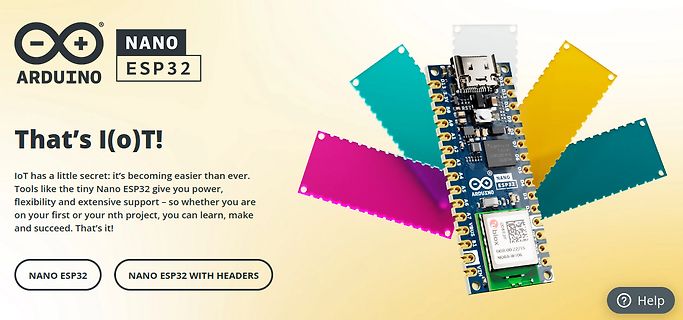 Werbebanner für Arduino Nano ESP32