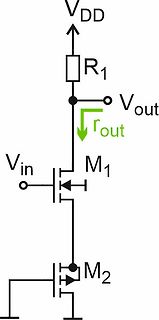 Schaltplan eines MOSFET-Verstärkers