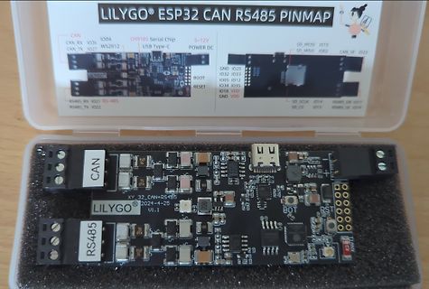 Lilygo ESP32 CAN RS485 Modul mit Pinmap