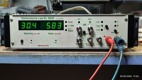 Elektronische Last EL 50/20 mit Display