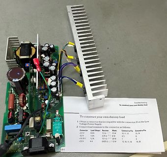 Netzteil Leiterplatte mit Kühlkörper und Anleitung