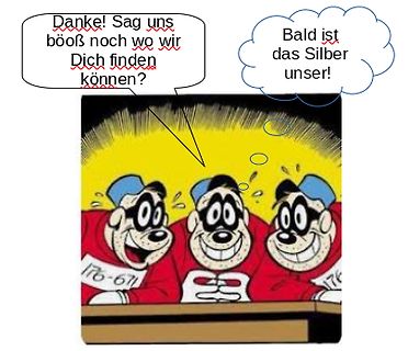 Comic-Meme mit drei Figuren