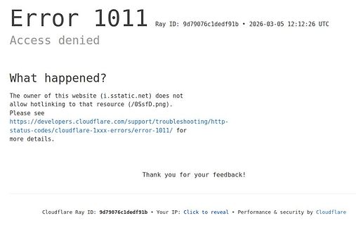 Cloudflare Error 1011 Fehlermeldung