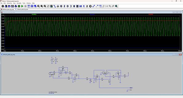 LTspice Simulation Schaltplan und Wellenform