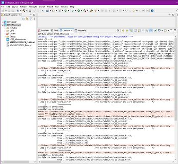 STM32CubeIDE Compiler Fehlermeldungen