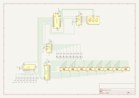Schaltplan einer 7-Segment-Anzeige mit Mikrocontroller
