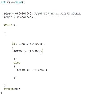 C-Programmcode für Mikrocontroller