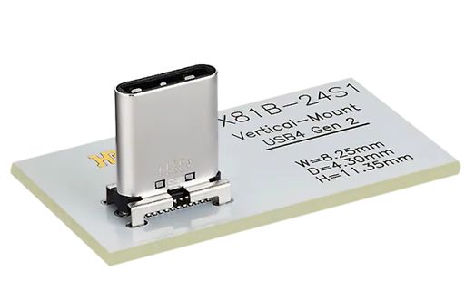 USB4 Gen 2 vertikaler Anschluss auf Leiterplatte