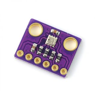 Kleine violette Leiterplatte mit SMD-Bauteilen