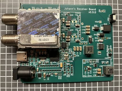 Johann's Receiver Board v0.9.0 Leiterplatte
