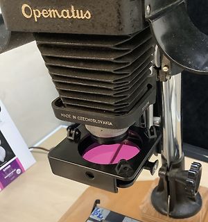Detail einer Opematus Vergrößerungskamera