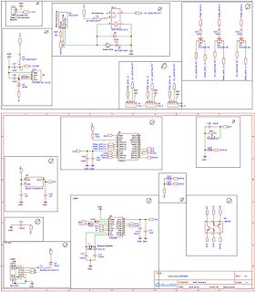 Elektronischer Schaltplan mit Mikrocontroller und Relaissteuerung