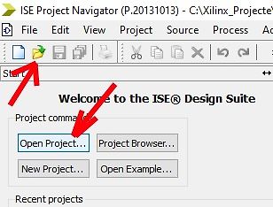 Ausschnitt der Xilinx ISE Design Suite Software