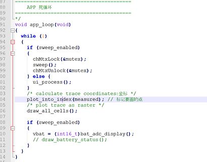 C-Programmcode für eine App-Schleife