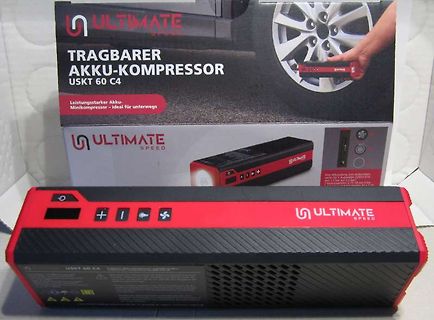 Tragbarer Akku-Kompressor Ultimate Speed USKT 60 C4