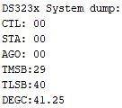 Systemdump eines DS323x Echtzeituhren-Chips