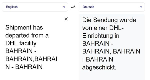 Google Übersetzer Englisch zu Deutsch
