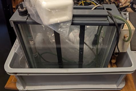 Elektronik-Aufbau in einer Kunststoffbox