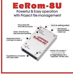 EeRom-8U ROM Emulator mit Beschriftungen