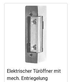 Elektrischer Türöffner mit mechanischer Entriegelung