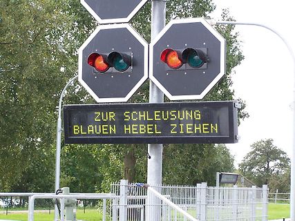Signalanlage mit Textanzeige