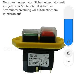 Tripus Sicherheitsschalter Nullspannungsschalter