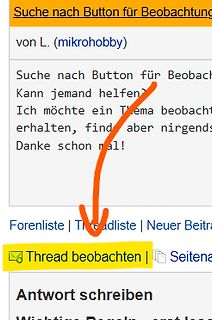 Forenbeitrag zur Suche nach Button zum Beobachten eines Threads