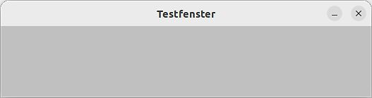Leeres Fenster mit Titel Testfenster