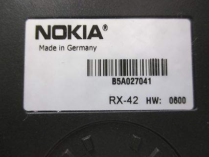 Nokia Typenschild
