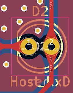 Ausschnitt eines PCB-Layouts