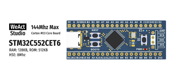 Produktabbildung WeAct Studio STM32C552CET6 Cortex-M33 Board