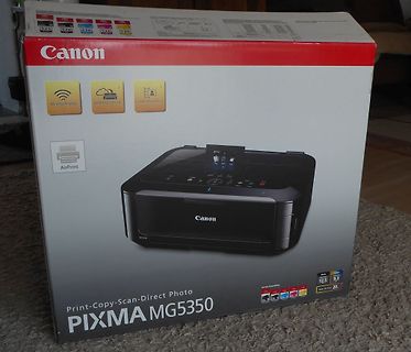 Verpackung eines Canon PIXMA MG5350 Druckers