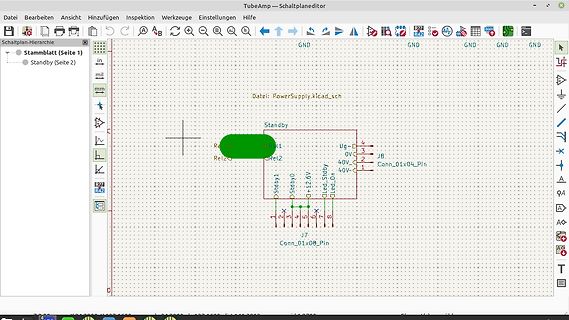 Schaltplan in der Software TubeAmp